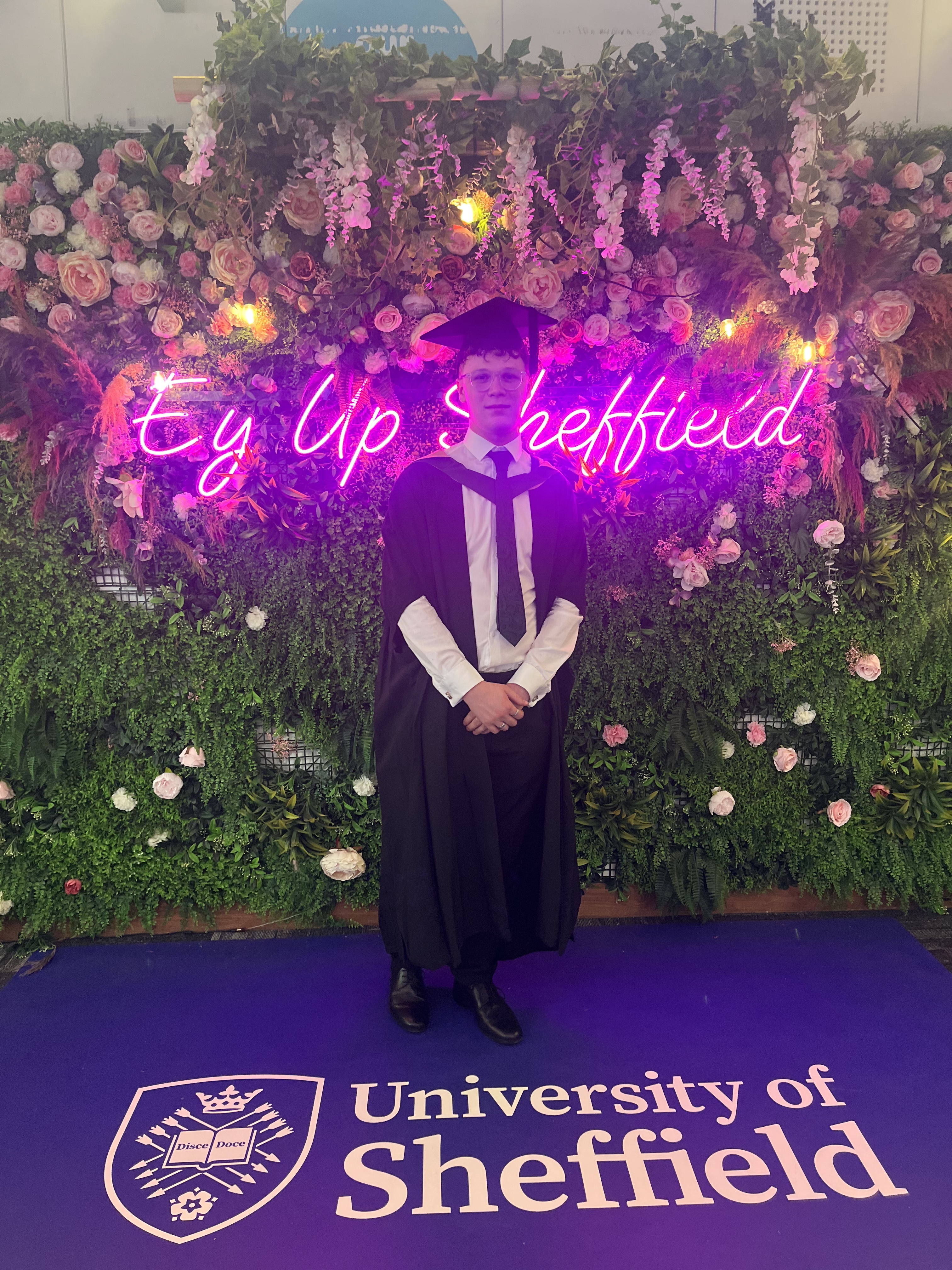 Matthew Duke at his University of Sheffield graduation